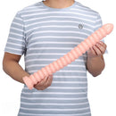 18.31in Extra Long PVC Huge Dildo Spiral Beads Anal Butt Plug