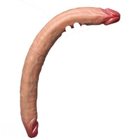 18.3in Dual Sided Dildo Soft Big Silicone Cock For Women And Couples