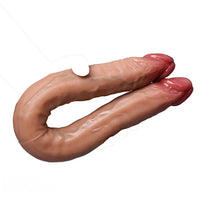 18.3in Dual Sided Dildo Soft Big Silicone Cock For Women And Couples