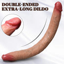 18.3in Dual Sided Dildo Soft Big Silicone Cock For Women And Couples