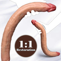 18.3in Dual Sided Dildo Soft Big Silicone Cock For Women And Couples