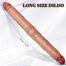 18.3in Dual Sided Dildo Soft Big Silicone Cock For Women And Couples