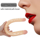 18.5in Double Heads Real Lifelike Skin Long Dildo Sex Toy