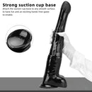 18.5in Extra Big Long Black Dildo Real BDSM Animal Horse Penis Sex Toy