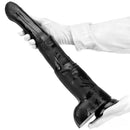 18.5in Extra Big Long Black Dildo Real BDSM Animal Horse Penis Sex Toy