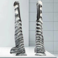 18.9in Mixed Color Big Alternative Animal Super Long Horse Penis Dildo
