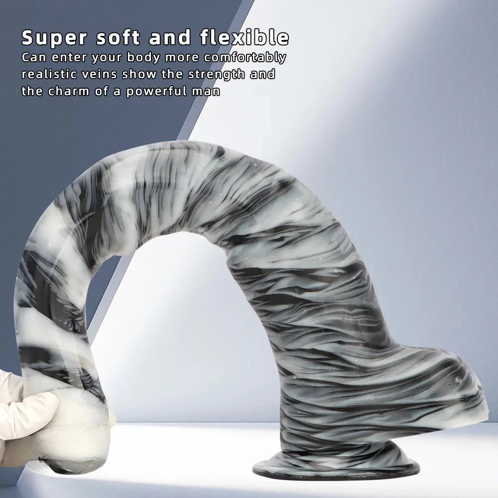 18.9in Mixed Color Big Alternative Animal Super Long Horse Penis Dildo