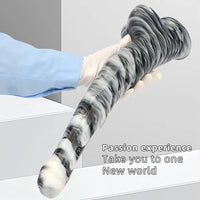 18.9in Mixed Color Big Alternative Animal Super Long Horse Penis Dildo