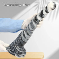 18.9in Mixed Color Big Alternative Animal Super Long Horse Penis Dildo