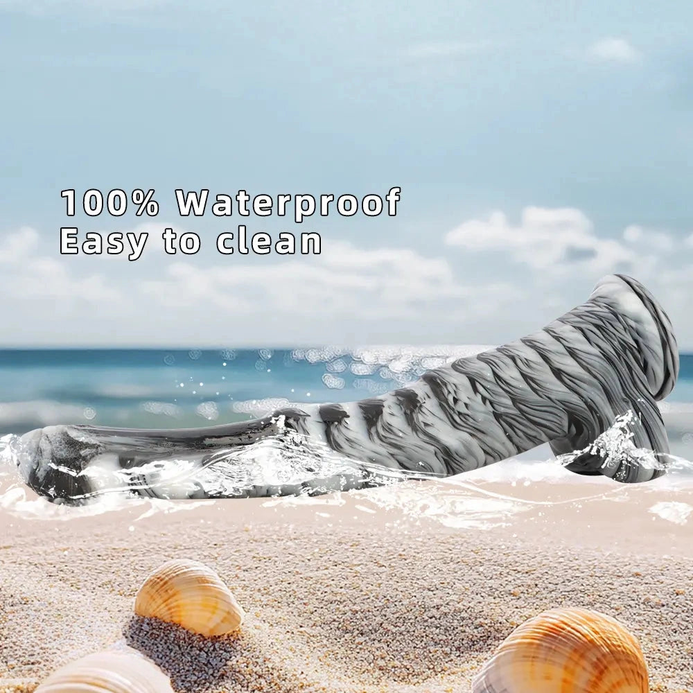 18.9in Mixed Color Big Alternative Animal Super Long Horse Penis Dildo