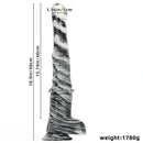 18.9in Mixed Color Big Alternative Animal Super Long Horse Penis Dildo