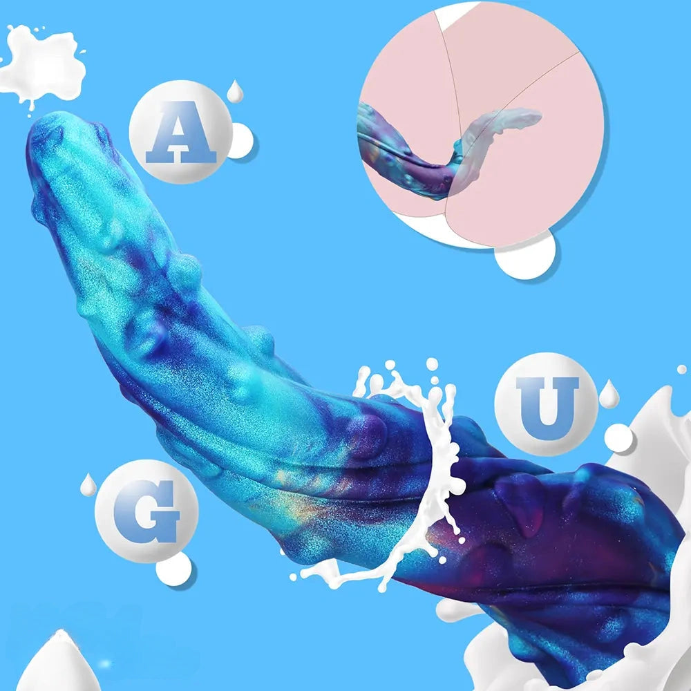 18.9in Monster Fantasy Long Huge Tentacle Dildo Penis Adult Sex Toy
