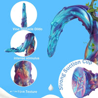 18.9in Monster Fantasy Long Huge Tentacle Dildo Penis Adult Sex Toy