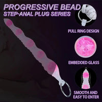 18.9in Silicone Huge Long Anal Beads Dildo Prostate Massage Sex Toy