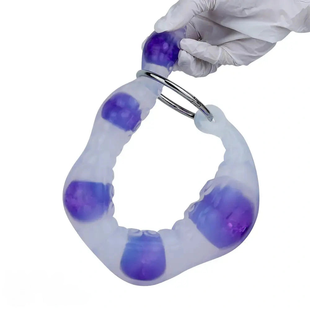 18.9in Silicone Huge Long Anal Beads Dildo Prostate Massage Sex Toy