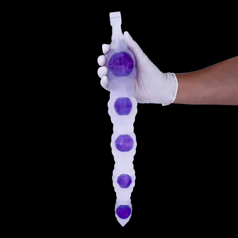 18.9in Silicone Huge Long Anal Beads Dildo Prostate Massage Sex Toy