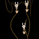 Pearl Petals Bells Nipple Clamps with Chain