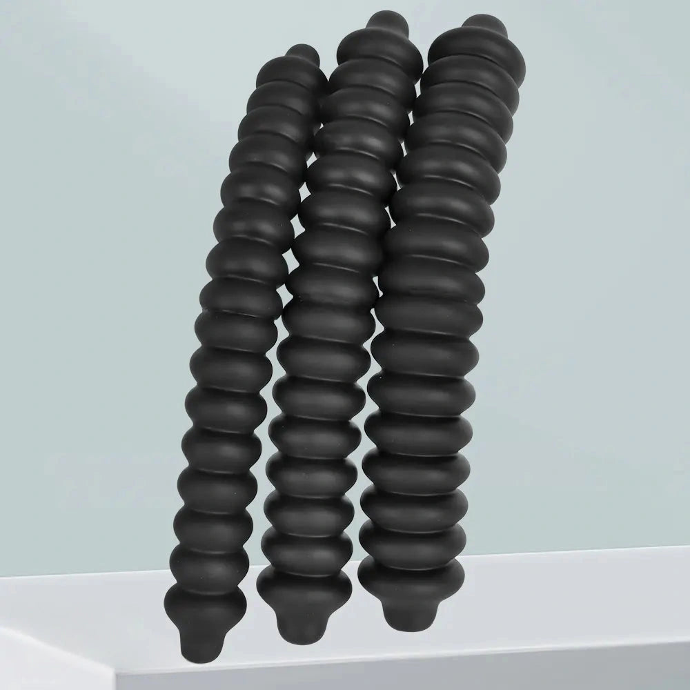 19.68in Silicone Long Large Double Head Threaded Fat Anal Plug Dildo