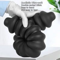 19.68in Silicone Long Large Double Head Threaded Fat Anal Plug Dildo