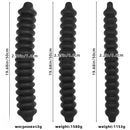 19.68in Silicone Long Large Double Head Threaded Fat Anal Plug Dildo