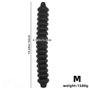 19.68in Silicone Long Large Double Head Threaded Fat Anal Plug Dildo