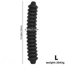 19.68in Silicone Long Large Double Head Threaded Fat Anal Plug Dildo