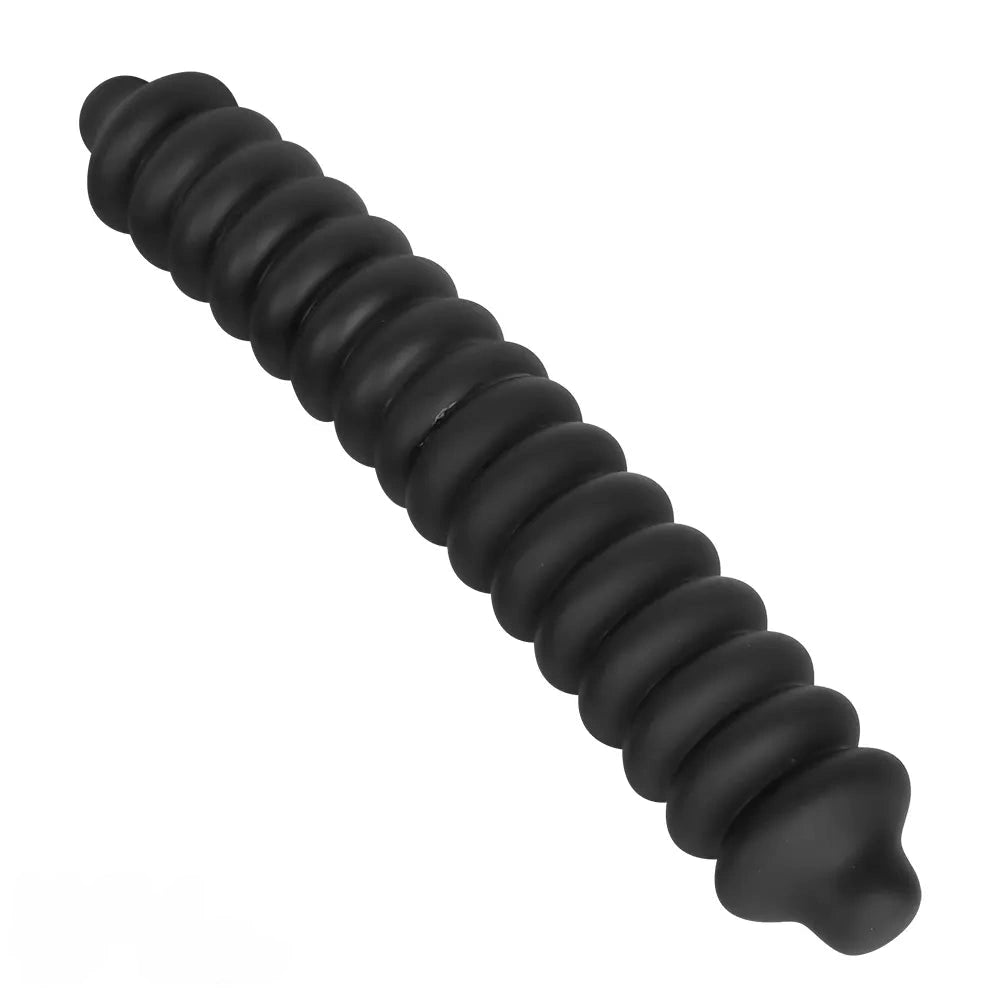 19.68in Silicone Long Large Double Head Threaded Fat Anal Plug Dildo