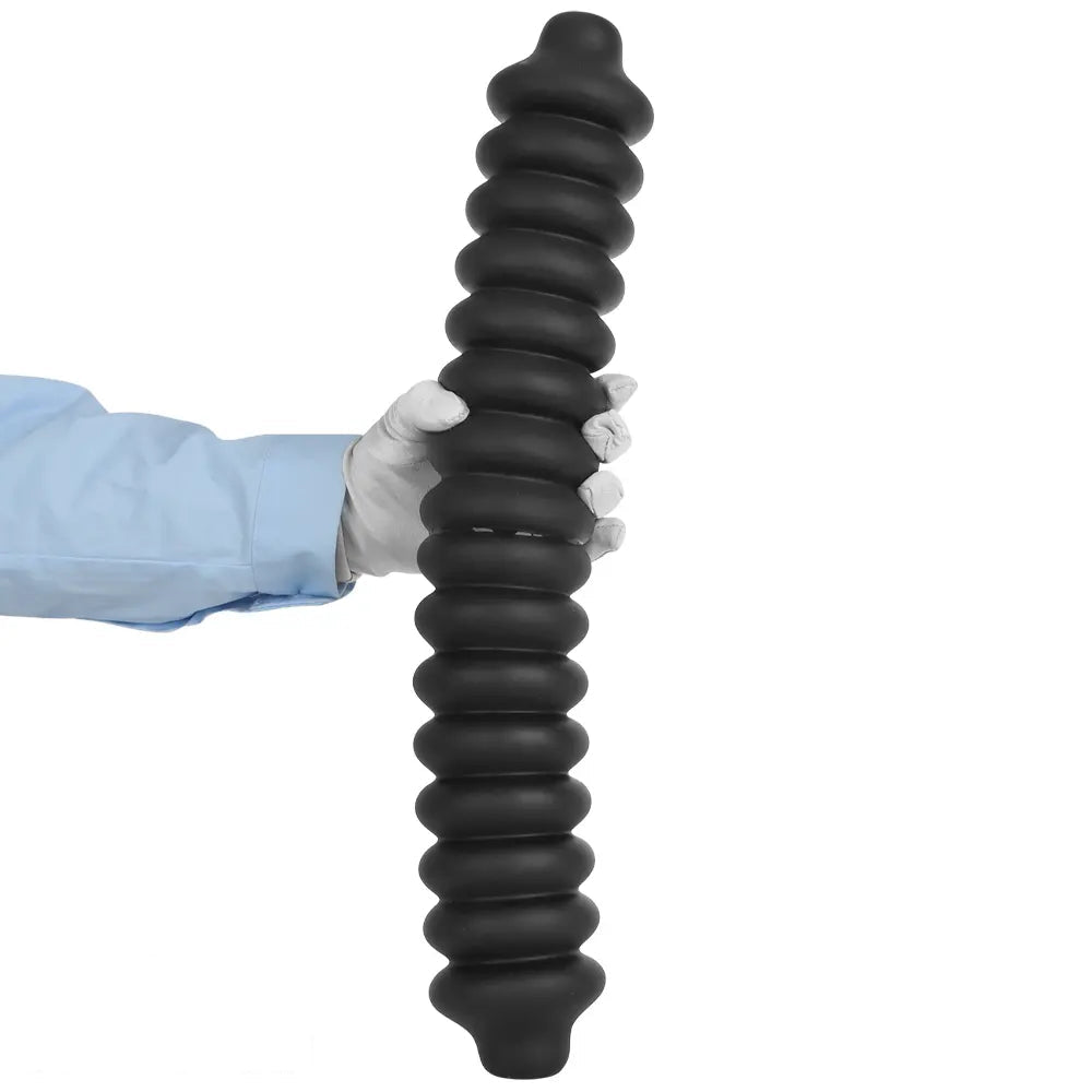 19.68in Silicone Long Large Double Head Threaded Fat Anal Plug Dildo