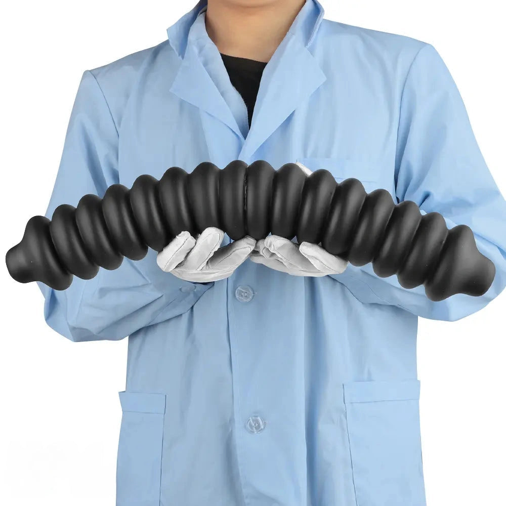 19.68in Silicone Long Large Double Head Threaded Fat Anal Plug Dildo