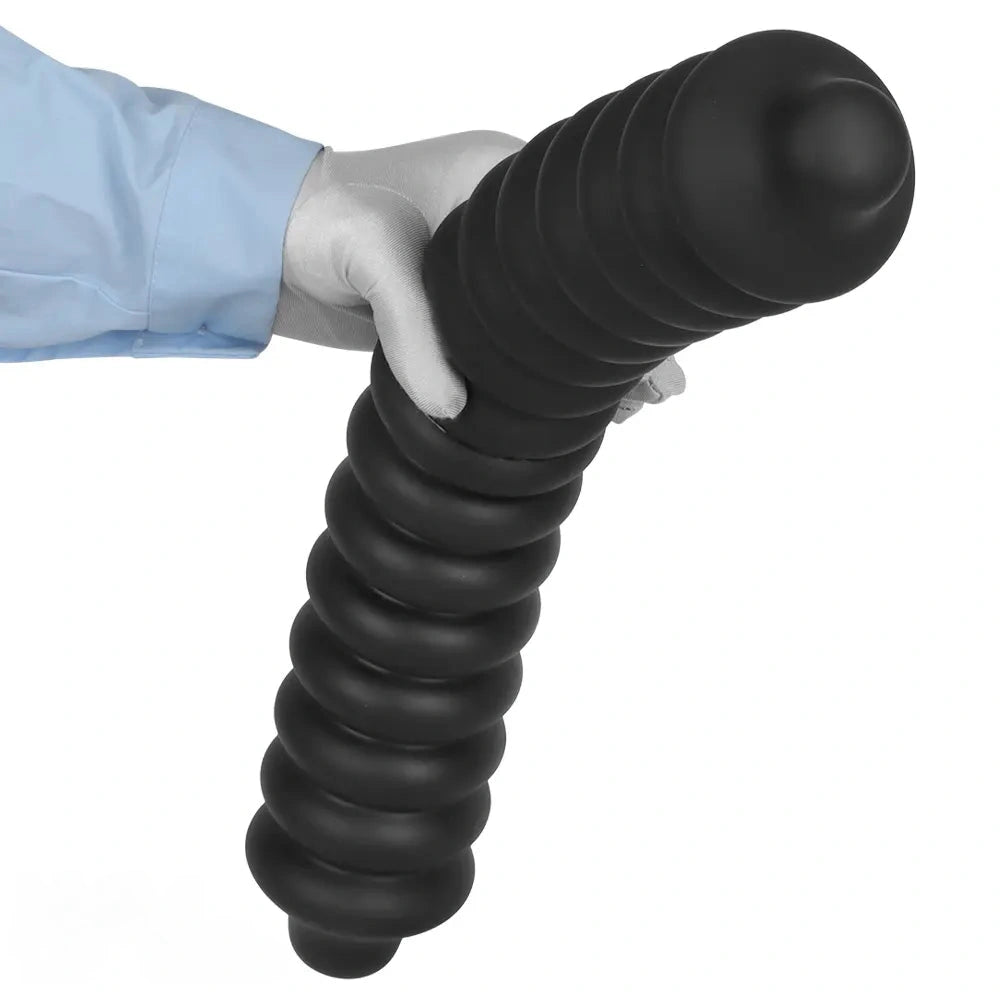 19.68in Silicone Long Large Double Head Threaded Fat Anal Plug Dildo