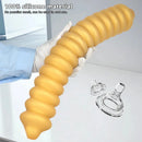 19.68in Silicone Long Large Double Head Threaded Fat Anal Plug Dildo