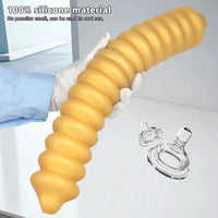 19.68in Silicone Long Large Double Head Threaded Fat Anal Plug Dildo