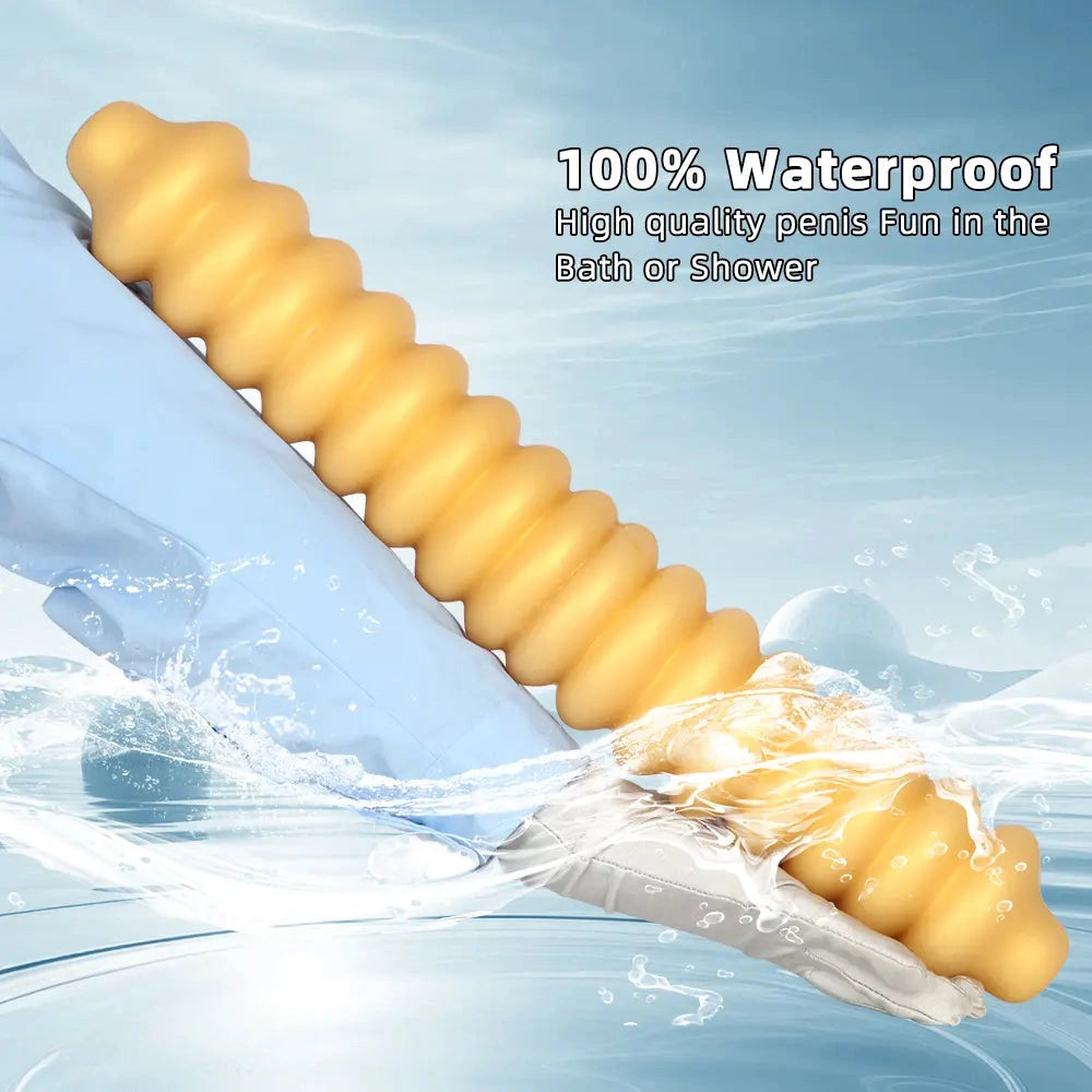 19.68in Silicone Long Large Double Head Threaded Fat Anal Plug Dildo