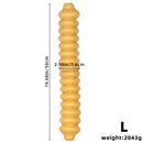 19.68in Silicone Long Large Double Head Threaded Fat Anal Plug Dildo
