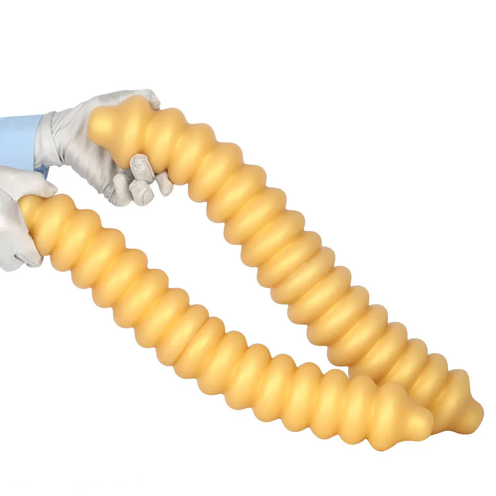 19.68in Silicone Long Large Double Head Threaded Fat Anal Plug Dildo