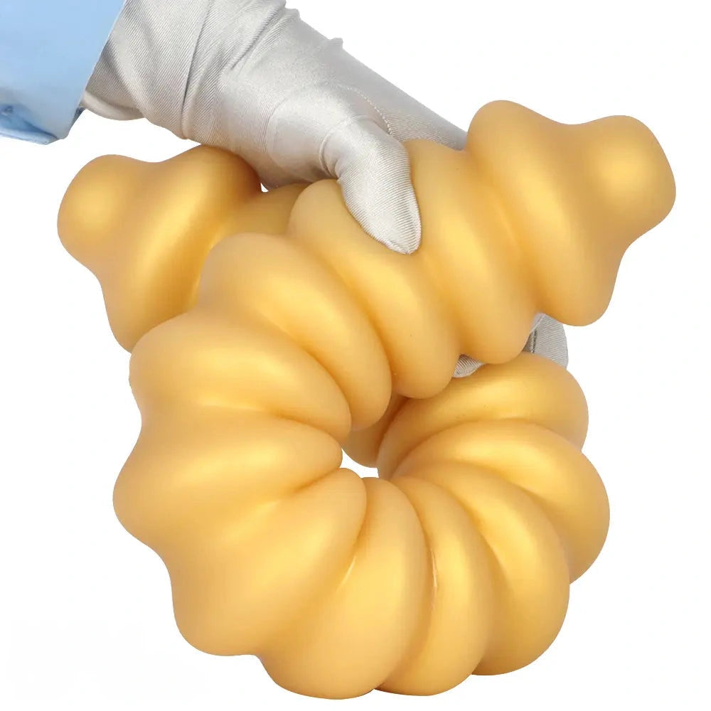 19.68in Silicone Long Large Double Head Threaded Fat Anal Plug Dildo