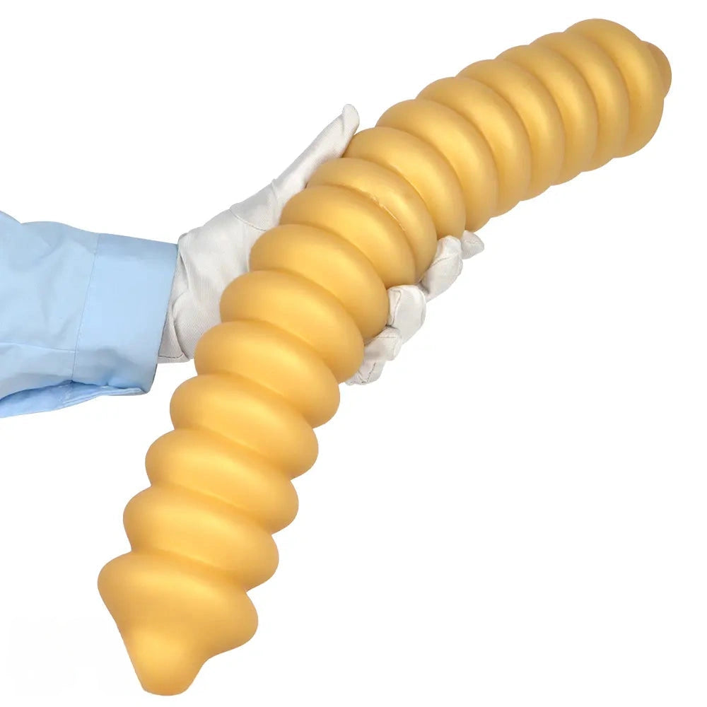 19.68in Silicone Long Large Double Head Threaded Fat Anal Plug Dildo