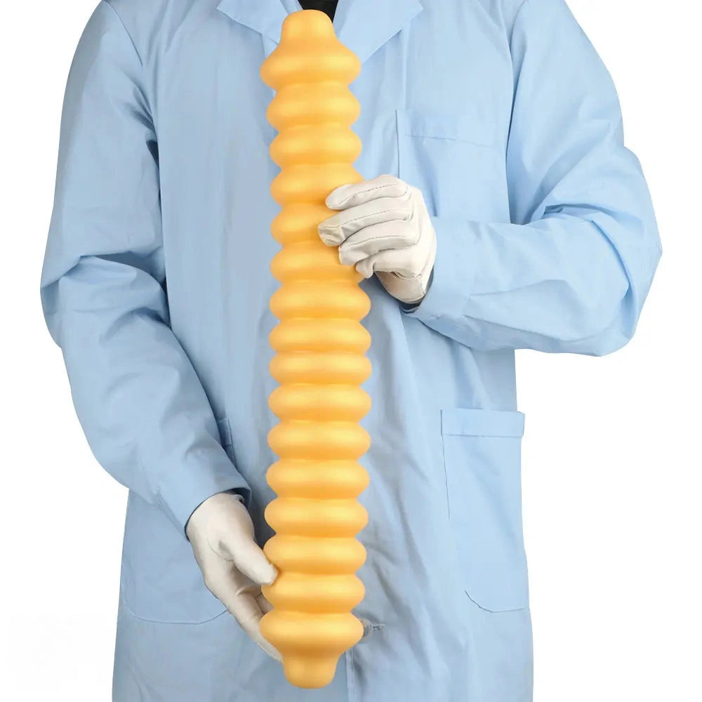 19.68in Silicone Long Large Double Head Threaded Fat Anal Plug Dildo