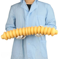 19.68in Silicone Long Large Double Head Threaded Fat Anal Plug Dildo