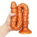 19.69in Dragon Scale Silicone Anal Durable Flexible Dildo For Deep Prostate