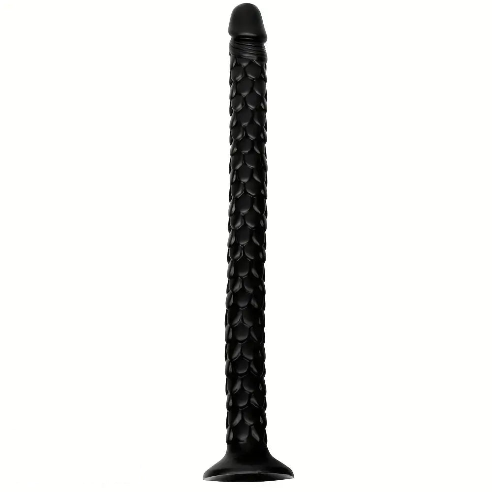 19.69in Dragon Scale Silicone Anal Durable Flexible Dildo For Deep Prostate