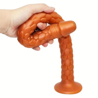 19.69in Dragon Scale Silicone Anal Durable Flexible Dildo For Deep Prostate