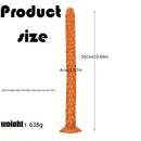 19.69in Dragon Scale Silicone Anal Durable Flexible Dildo For Deep Prostate