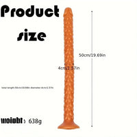 19.69in Dragon Scale Silicone Anal Durable Flexible Dildo For Deep Prostate