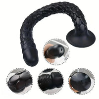 19.69in Dragon Scale Silicone Anal Durable Flexible Dildo For Deep Prostate