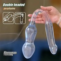 19.75in Double-Headed Adult Toy Soft & Flexible Extra Long Anal Plug Dildo