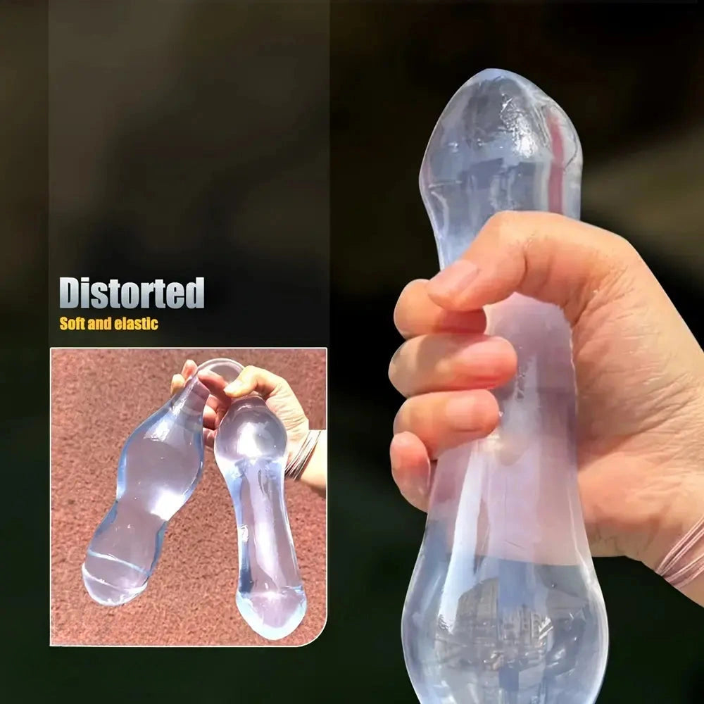 19.75in Double-Headed Adult Toy Soft & Flexible Extra Long Anal Plug Dildo