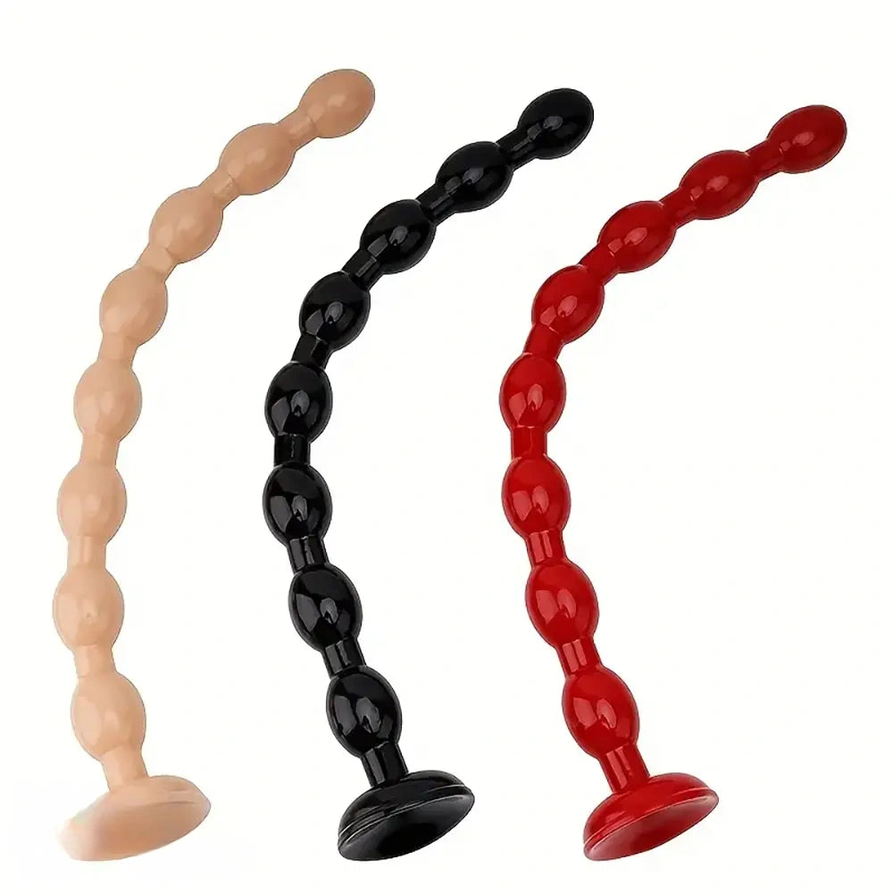 19.7in Long Beads Anal Plug Huge Dildo For Gay Women Pleasure