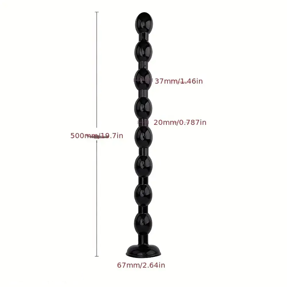 19.7in Long Beads Anal Plug Huge Dildo For Gay Women Pleasure