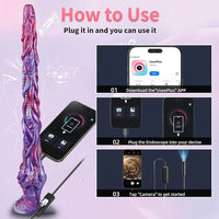 19.88in Huge Long Monster 1080P HD Video Photo Camera Endoscopy Dildo